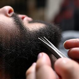 Coupe et barbe par barbier traditionnel