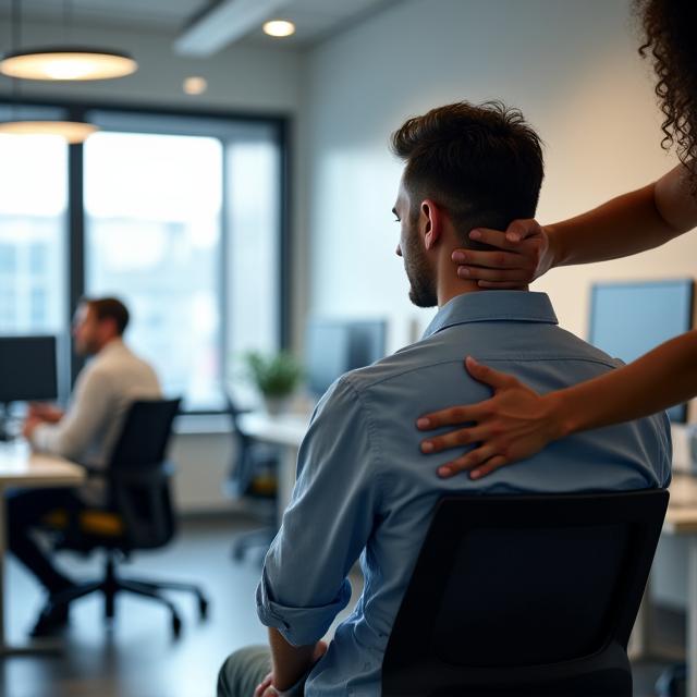 Massage en entreprise qualité de vie au travail